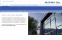 www.proverit.ch - Üvegkereskedés honlapja. - weboldal, honlap, design, honlapkészítés, proverit.ch