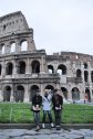 Olaszország, utazás, tavasz, Zolika, Enci, Róma, Colosseum, Tomika