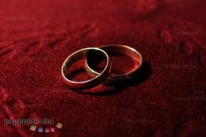 esküvő, Attila, Marcsi, gyűrűk