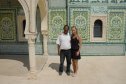 Tunézia, Djerba, tengerpart, víz, fürdés, tenger, Enci, barát, taxis, mecset, Zarzis