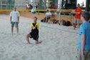 Svájc, Winterthur, Erasmus, strandröplabda, homok, labda, sport