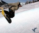 Svájc, Davos, mély hó, szűzhó, snowboard, ugratás, lesiklás