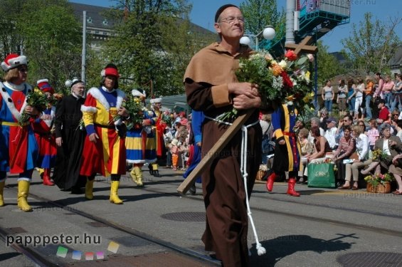 Svájc, Zürich, felvonulás, Sechseläute, rendezvényfotó