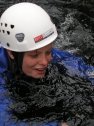 Boggera, canyoning, Svájc, ugrás, víz, bukósisak, úszás, élvezet