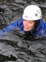 Boggera, canyoning, Svájc, ugrás, víz, bukósisak, úszás, élvezet