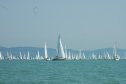 Kékszalag, verseny, vitorlázás, Balaton, Kalandor2000, sudár regatta, vitorlás, naplemente, víz