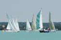 Kékszalag, verseny, vitorlázás, Balaton, Kalandor2000, sudár regatta, vitorlás, naplemente, víz