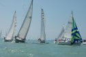 Kékszalag, verseny, vitorlázás, Balaton, Kalandor2000, sudár regatta, vitorlás, naplemente, víz