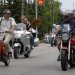 Harley, Davidson, motor, találkozó, felvonulás, bőr, tömeg
