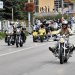 Harley, Davidson, motor, találkozó, felvonulás, bőr, tömeg