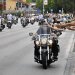 Harley, Davidson, motor, találkozó, felvonulás, bőr, tömeg
