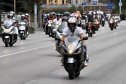 Harley, Davidson, motor, találkozó, felvonulás, bőr, tömeg