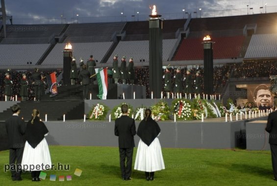 Puskás Öcsi, temetés, stadion, foci, magyar