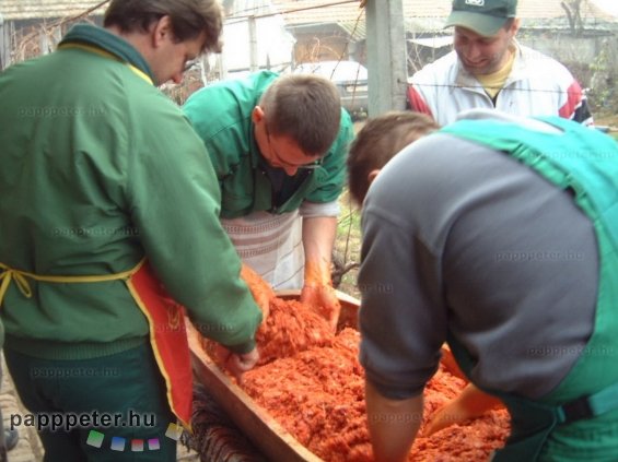 disznótor, mezőberény, disznó, gyúrás, hús, teknő, pálinka