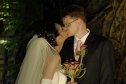 esküvő, Attila, Marcsi, csók