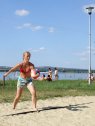 Gárdony, vízpart, Velencei tó, strand, röplabda, Enci, szerva