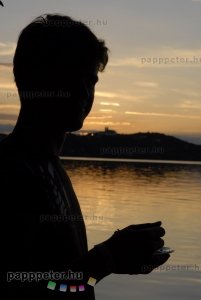 Balatonfüred, Austrohterm, banzáj, Hotel Flamingó, rendezvényfotó, Balaton, hajó, Peti, naplemente